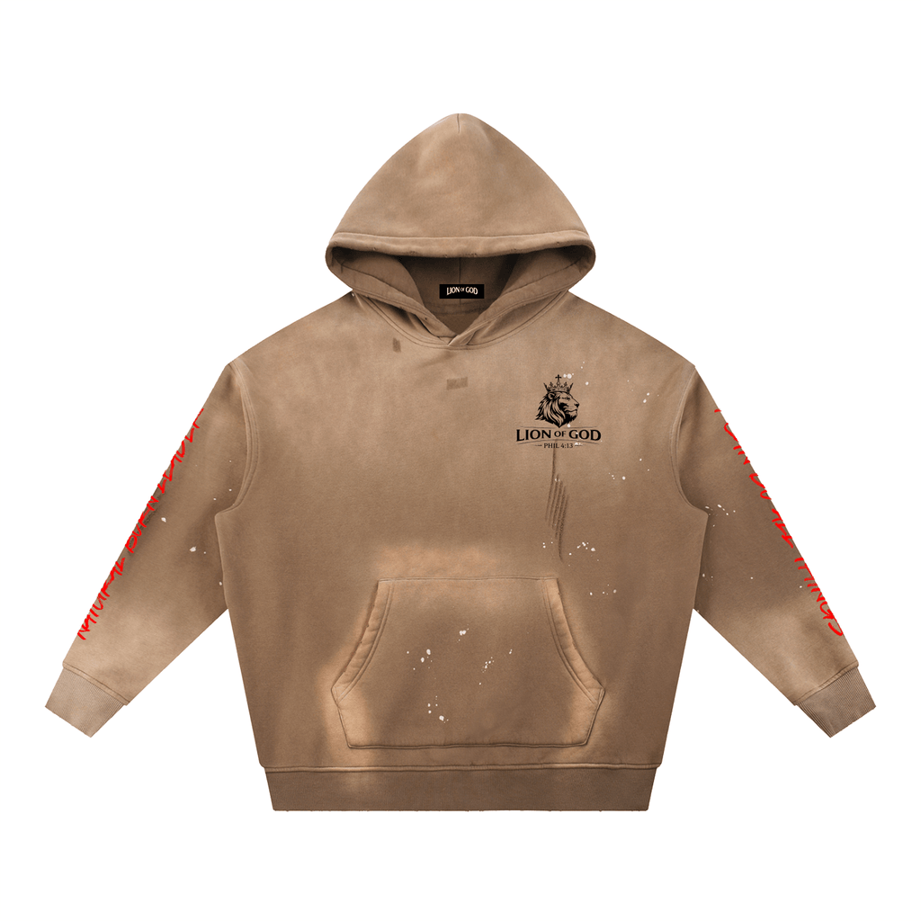 "I Can Do All Things"- Heavyweight Hoodie - Lion Of God