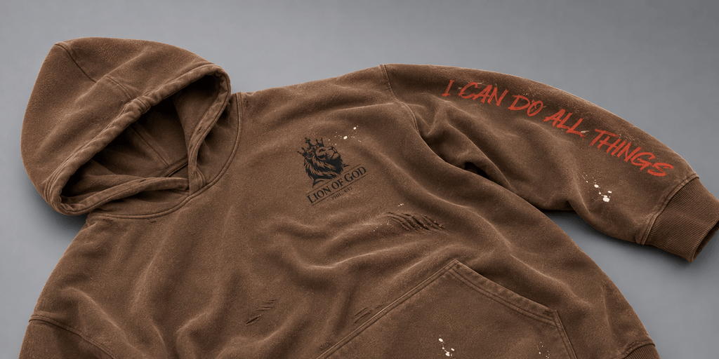 "I Can Do All Things"- Heavyweight Hoodie - Lion Of God