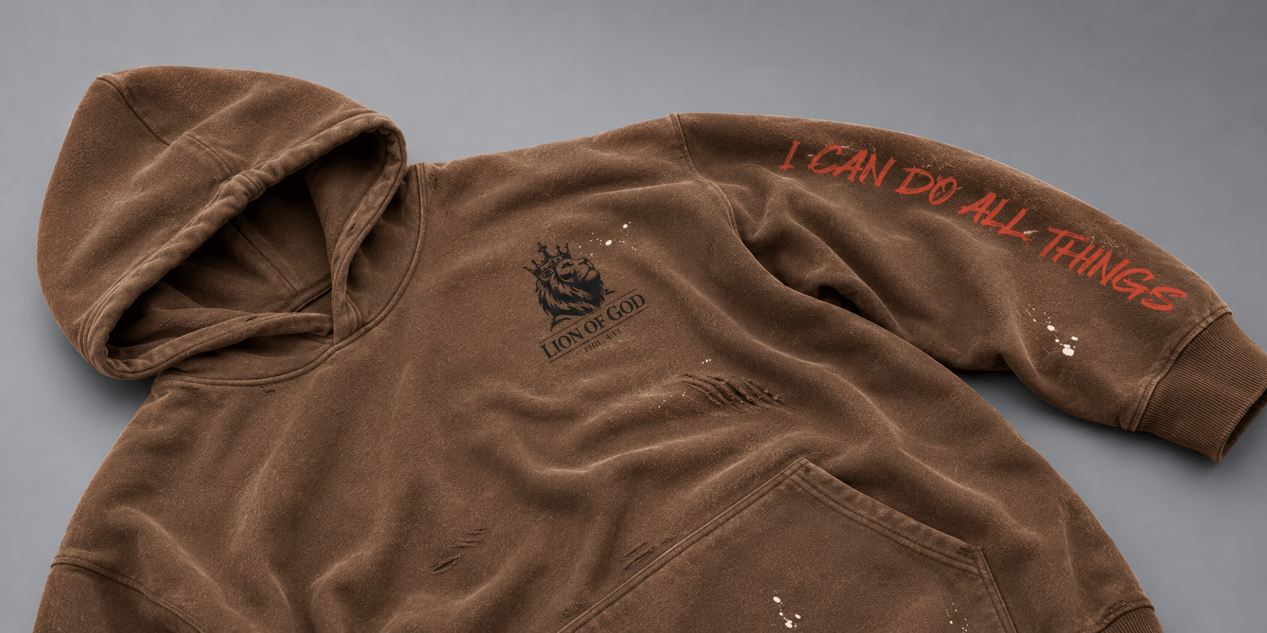 "I Can Do All Things"- Heavyweight Hoodie - Lion Of God