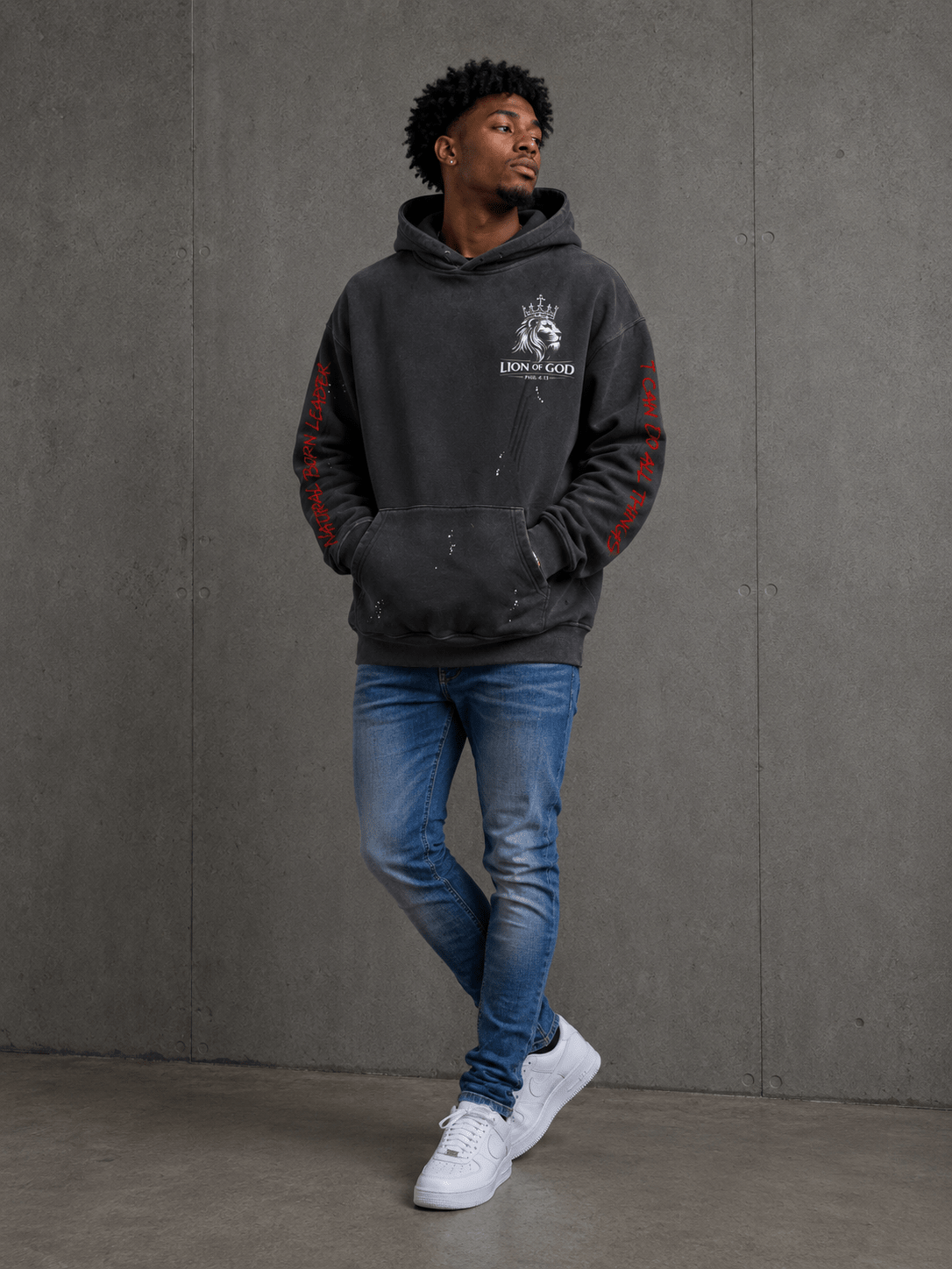 "I Can Do All Things"- Heavyweight Hoodie - Lion Of God