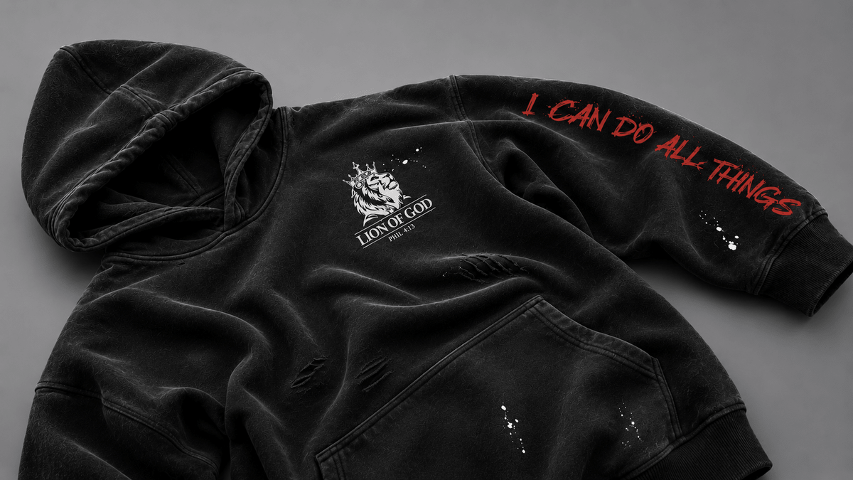 "I Can Do All Things"- Heavyweight Hoodie - Lion Of God