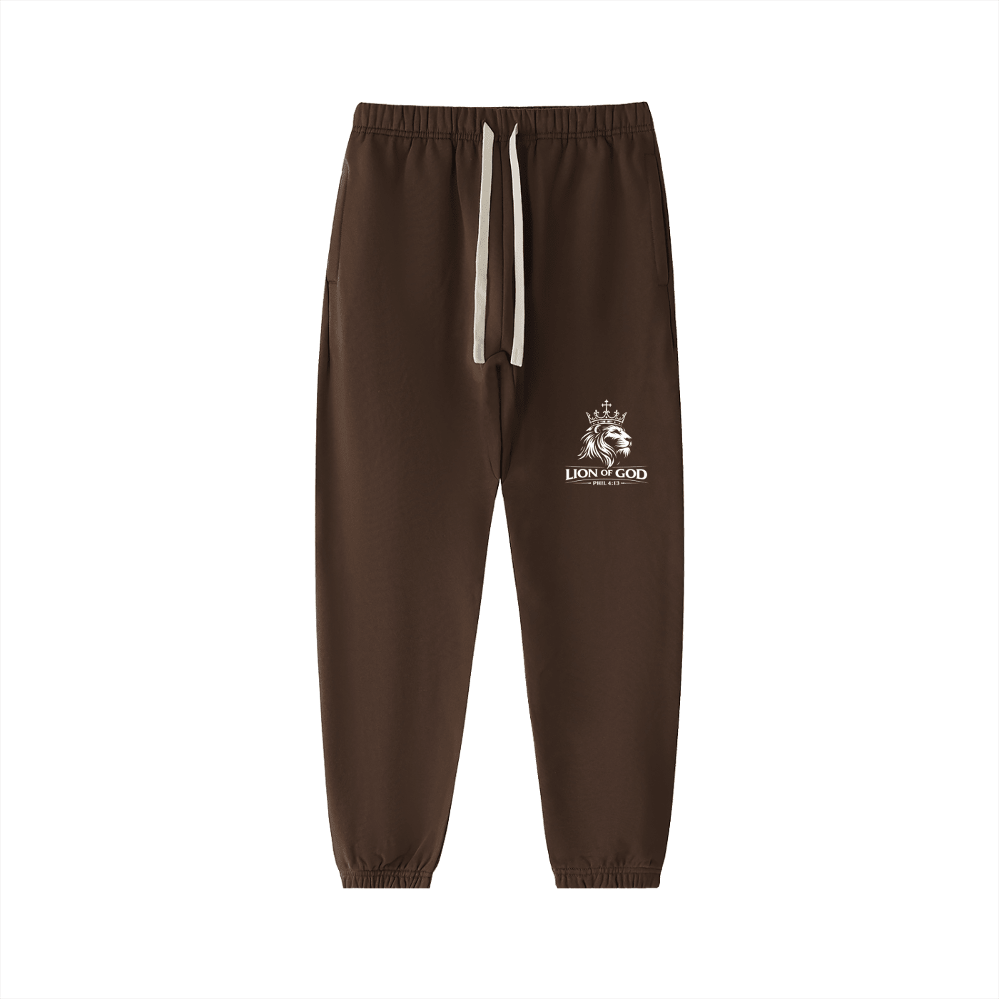 Lion Of God- Heavyweight Cotton Sweatpants - Lion Of God