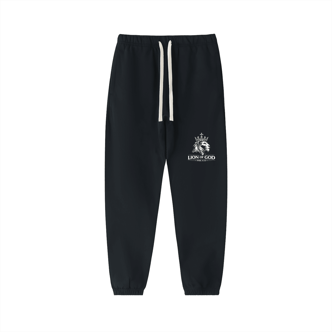 Lion Of God- Heavyweight Cotton Sweatpants - Lion Of God