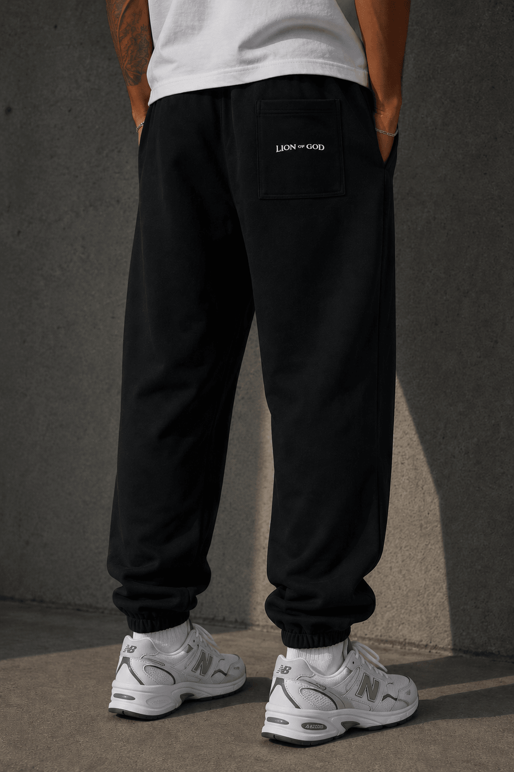 Lion Of God- Heavyweight Cotton Sweatpants - Lion Of God
