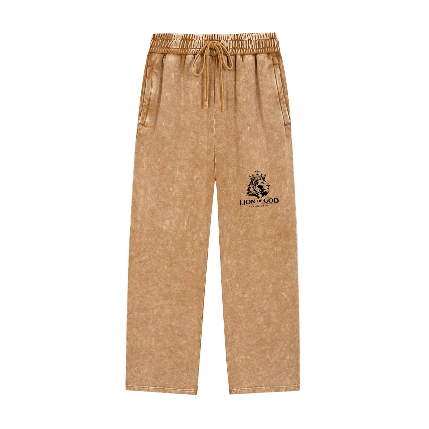 Lion Of God- Snow Wash Heavyweight Sweatpants - Lion Of God