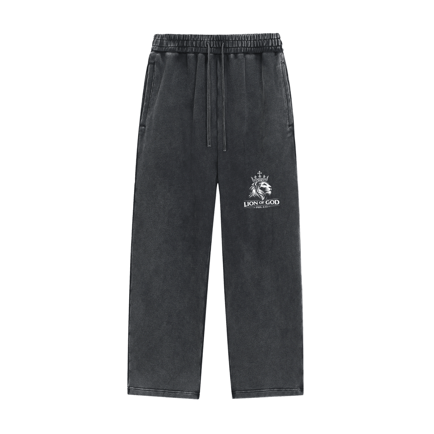 Lion Of God- Snow Wash Heavyweight Sweatpants - Lion Of God