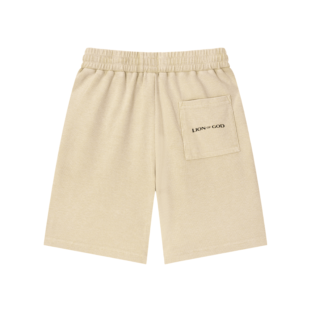 Lion Of God- Waffle Knit Shorts - Lion Of God